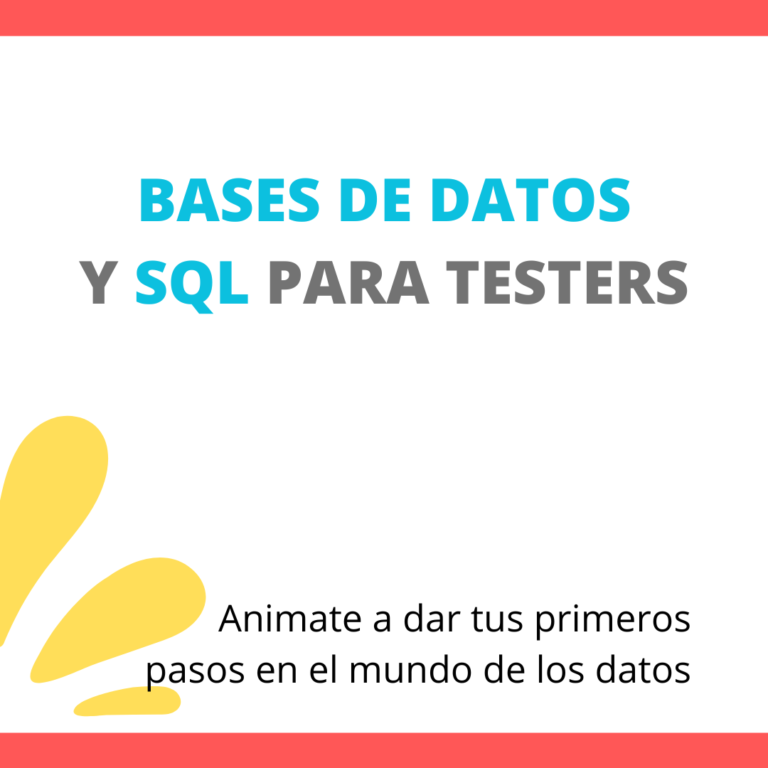 Bases de datos y SQL para testers