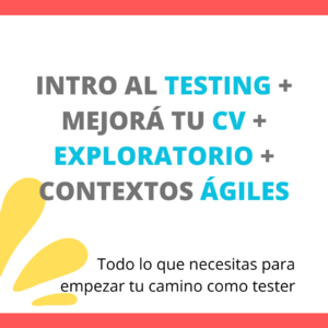 Paquete de cursos para emepzar en testing